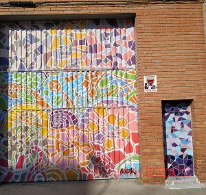 graffitis la llagosta Barcelona persianas
